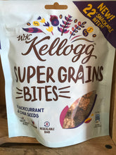 3x Kellogg Super Grains Bites Blackcurrant & China Seeds 120g