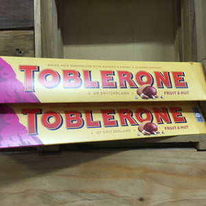2x Toblerone Milk Chocolate with Fruit & Nut Large Bars (2x360g)