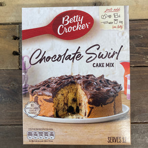 2x Betty Crocker Chocolate Swirl Cake Mixes (2x425g)