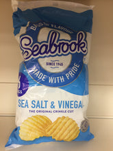 12x Seabrook Sea Salt & Vinegar Crisps Bags (2 Packs of 6x25g)