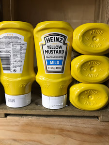 5x Heinz Yellow Mustard Mild (5x 445g)