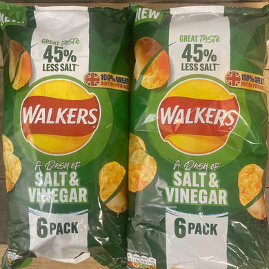 Walkers Less Salt Salt & Vinegar Crisps