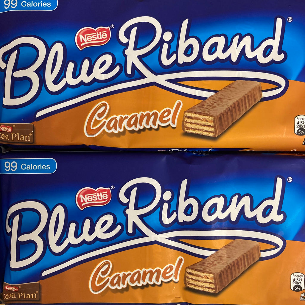 32x Blue Riband Caramel Milk Chocolate Wafer Bars (4 Packs of 8x20g ...