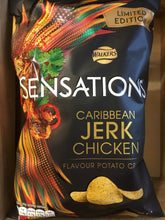 2x Walkers Sensations Caribbean Jerk Chicken Flavour Crisps Sharing Bag (2x150g)