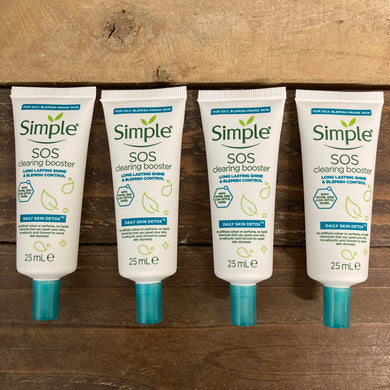 4x Simple Daily Skin Detox SOS Clearing Boosters (4x25ml)