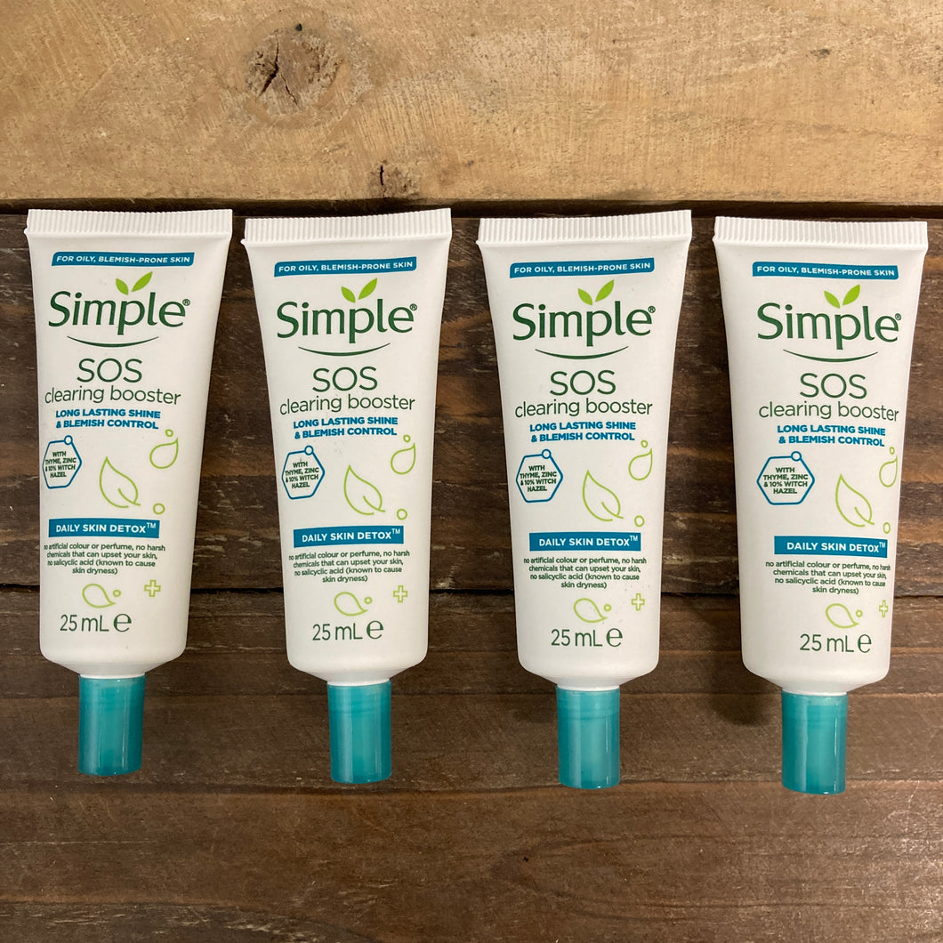 4x Simple Daily Skin Detox SOS Clearing Boosters (4x25ml)