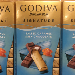 24x Godiva Milk Chocolate and Salted Caramel Mini Bars (3 Packs of 8 Bars)