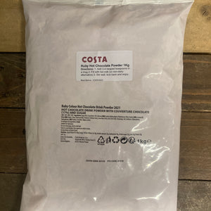 1Kg Costa Ruby Hot Chocolate Powder (Plain Packaging)