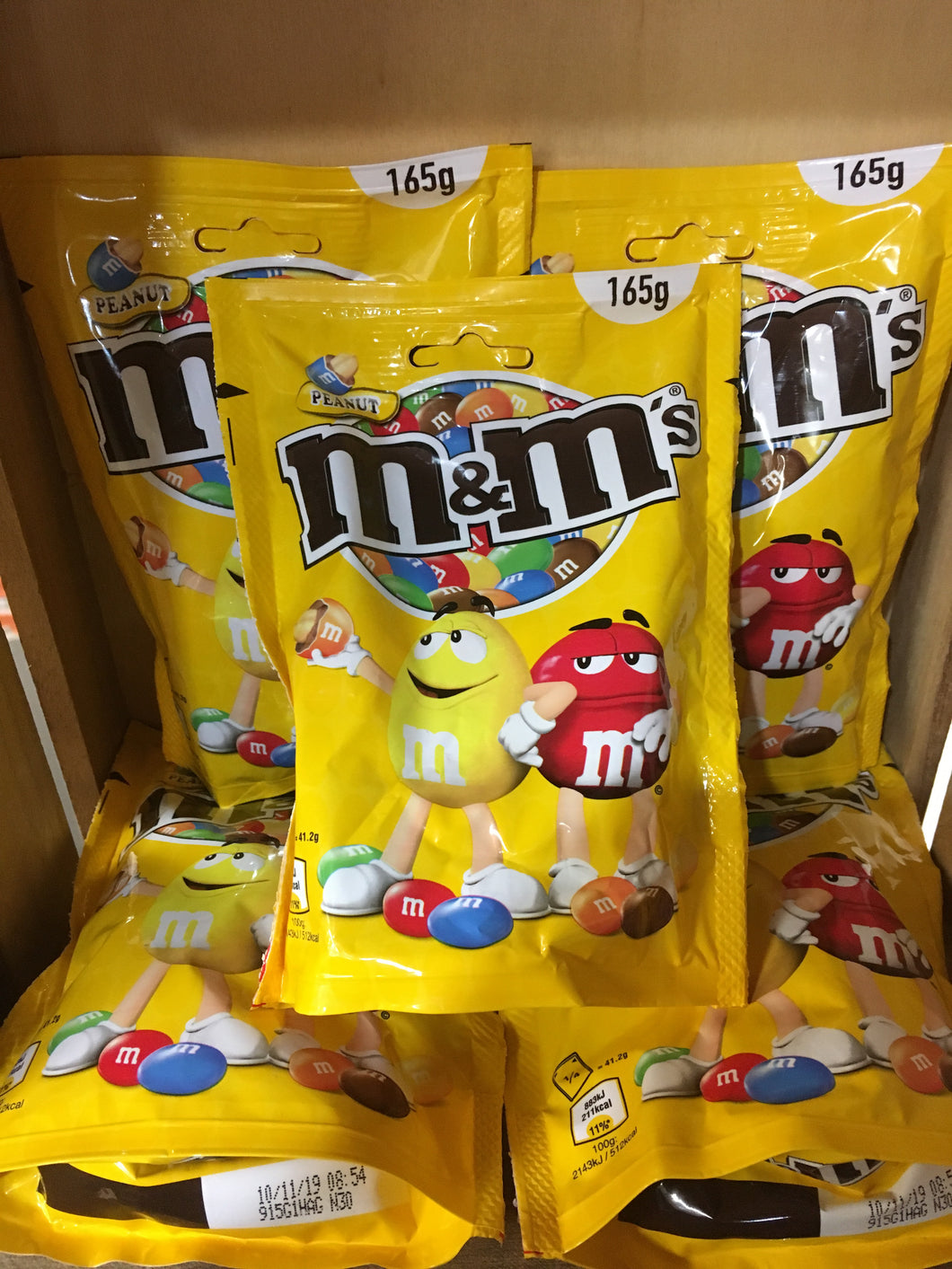 5x M&M's Peanut Large Share Bag (5x165g)