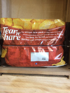 Walkers Tear 'n' Share Sticky BBQ Ribs Flavour Crisps Box of 6