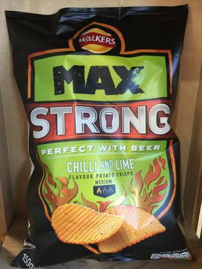 Walkers Max Strong Chill and Lime 150g