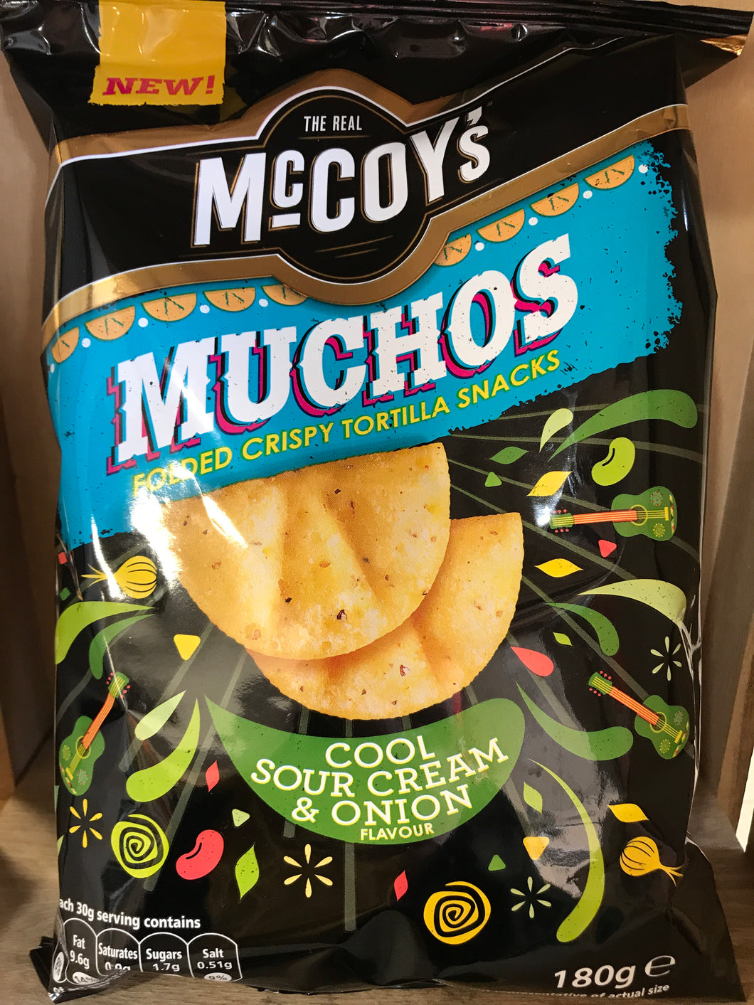McCoy's Muchos Cool Sour Cream & Onion Sharing Bag 180g