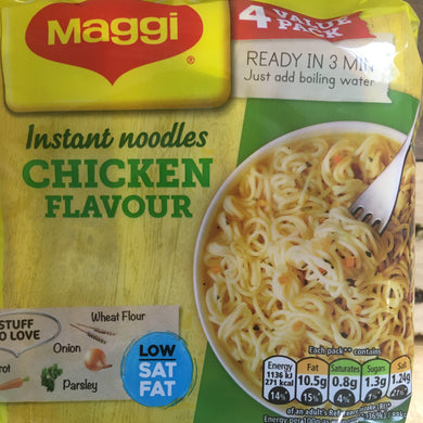 8x Maggi 3 Minute Instant Noodles Chicken Flavour (2 Packs of 4x59g)