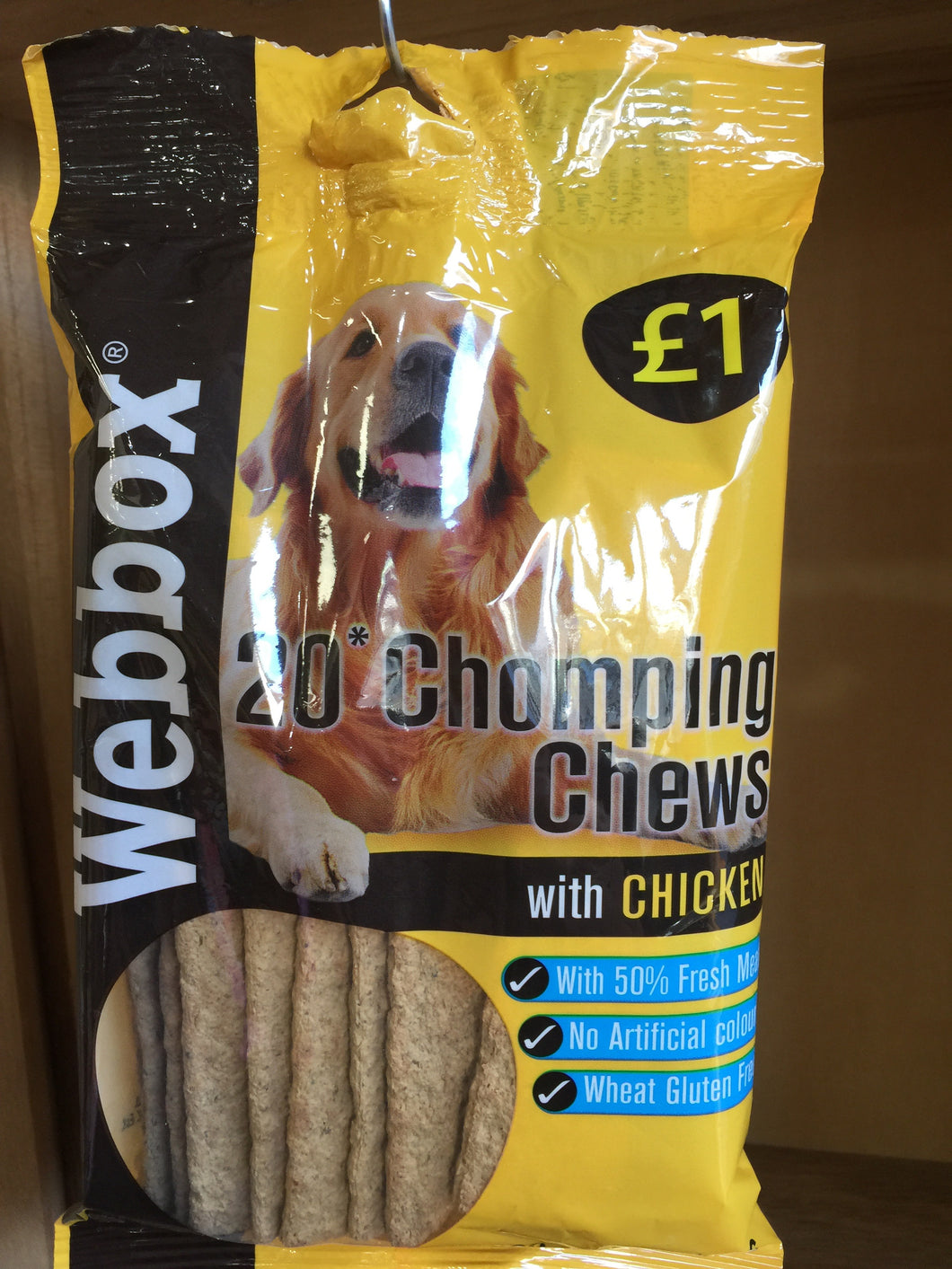 Webbox 20 Chicken Chomping Chews 200g