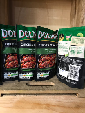 4x Dolmio Chicken Tray Bake Italian Herbs & Garlic (4x150g)