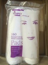 Simply Cotton 160 Round Cotton Wool Cosmetic Pads