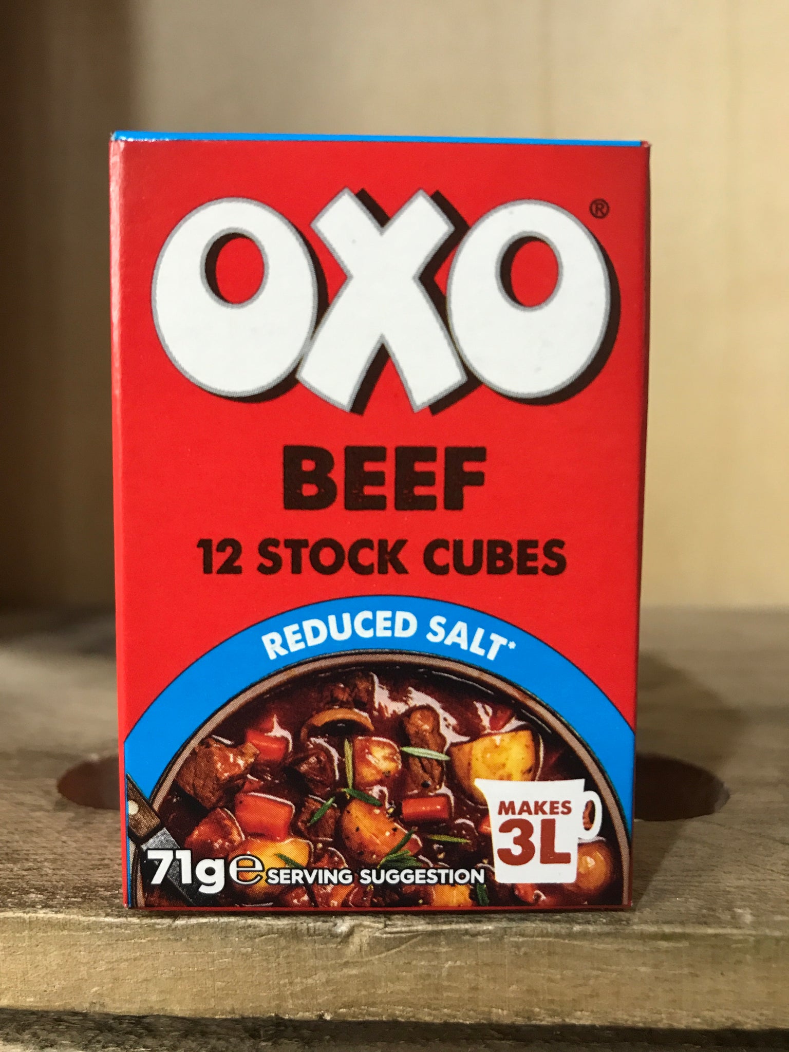 OXO 'BEEF' STOCK CUBES (Genuine) 10 x 12 Cube Packs. Made in the UK.