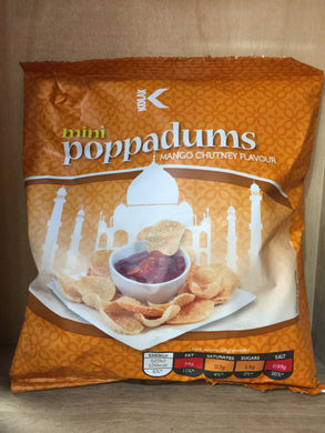 Kolak Mini Poppadums Mango Chutney Flavour 50g