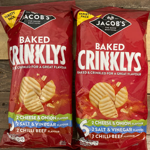 Jacobs Baked Crinklys Variety Bags