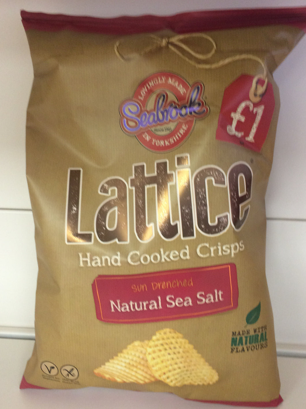 Seabrook Lattice Natural Sea Salt Crisps 90g