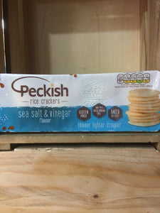 Peckish Sea Salt & Vinegar Rice Crackers 100g