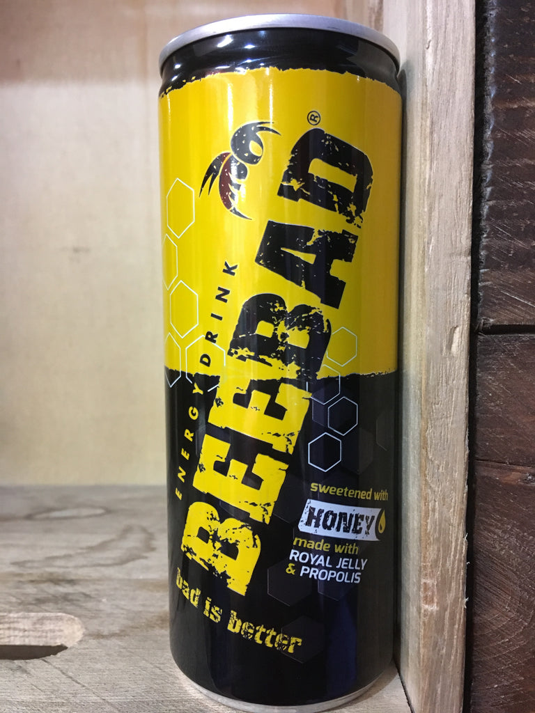 24x BeeBad Energy Drink Sweetened with Honey 250ml & Low Price Foods Ltd