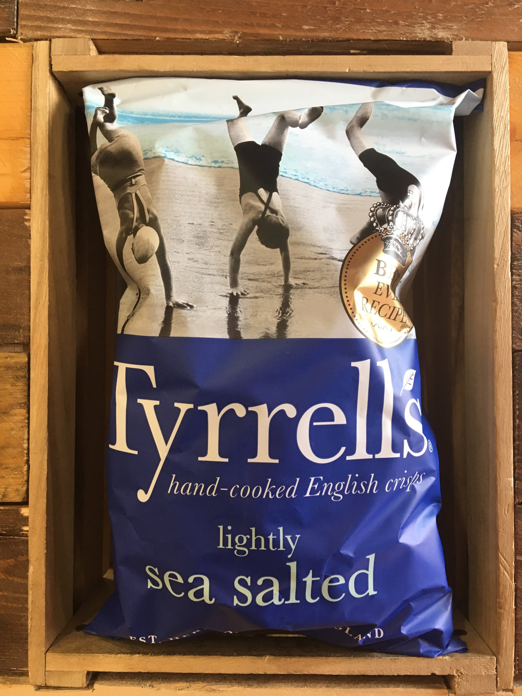 Tyrrells Lightly Sea Salted Hand Cooked Crisps 300g Sharing Bag
