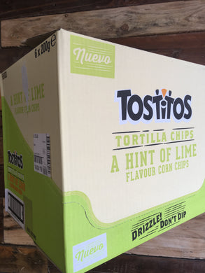 Tostitos 6x Bags Tortilla Chips with a Hint Of Lime
