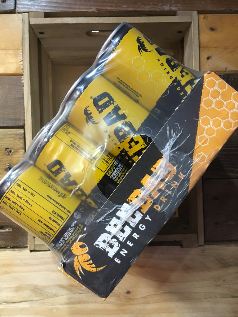 24x BeeBad Energy Drink Sweetened with Honey 250ml & Low Price Foods Ltd