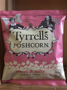 Tyrrells Sweet & Salty Poshcorn 12g Popcorn