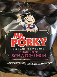 10x Mr.Porky Triple Cooked & Seasoned Pork Scratchings (10x35g)