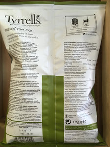 Tyrrells Veg Crisps with Parsnip, Beetroot, Carrot & Sea Salt 125g